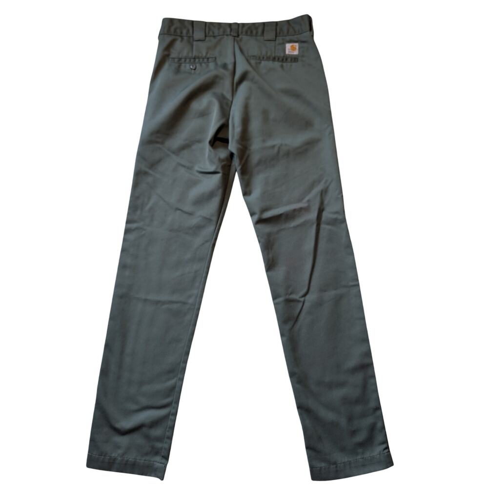 Carhartt WIP Men Master Pant Relaxed Tapered Chino Workwear Trousers Green 30x34